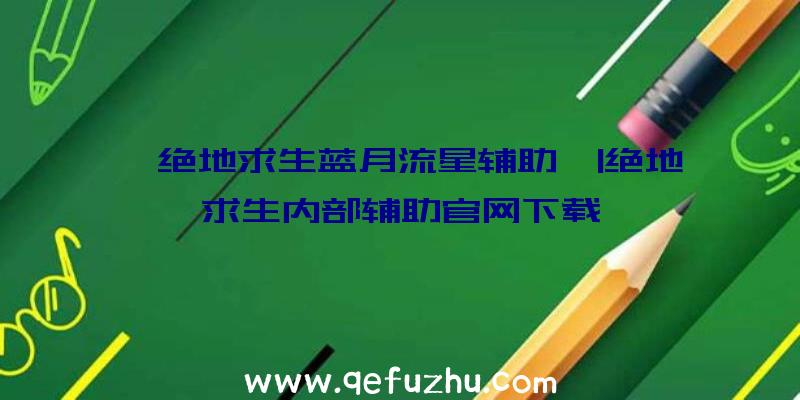 「绝地求生蓝月流星辅助」|绝地求生内部辅助官网下载